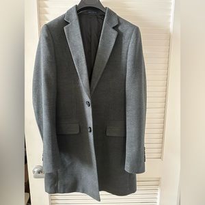 New (without tag) 100% Wool Men’s Slim Fit Topcoat!